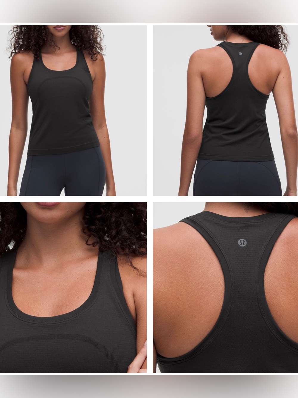 lululemon athletica Black Racerback Performance Tank